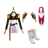 Kpop Demon Hunters Costume Mira Cosplay Black Top Skirt Set Stage Outfit For Adult Female Halloween Carnival Suit
