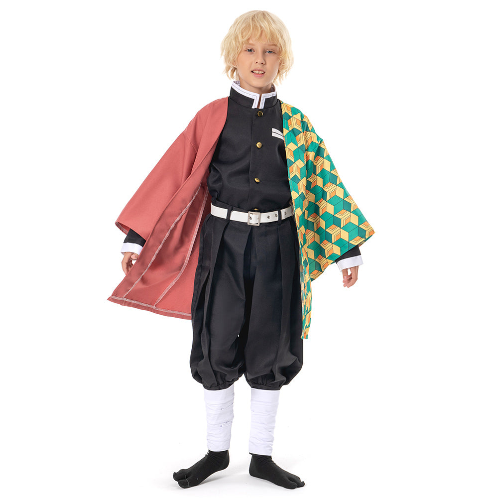 KNY Tomioka Giyuu Cosplay Costume For Kids Halloween Carnival Outfit
