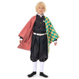 KNY Tomioka Giyuu Cosplay Costume For Kids Halloween Carnival Outfit