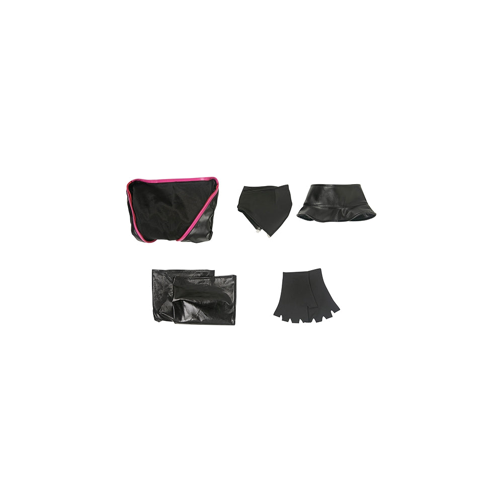 Hazbin Hotel Angel Dust Cosplay Poison Black Tight-fitting Leather Suit Costume Outfits Halloween Carnival Suit