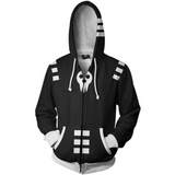 Soul Eater Merchandies Hoodie 3D Zip Up Sweatshirt Unisex