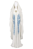 Padme Amidala Cosplay White Cloak Dress Costume For Adult Female Halloween Carnival Suit