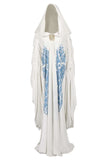 Padme Amidala Cosplay White Cloak Dress Costume For Adult Female Halloween Carnival Suit