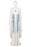 Padme Amidala Cosplay White Cloak Dress Costume For Adult Female Halloween Carnival Suit