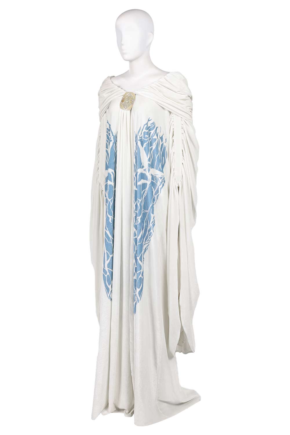 Padme Amidala Cosplay White Cloak Dress Costume For Adult Female Halloween Carnival Suit