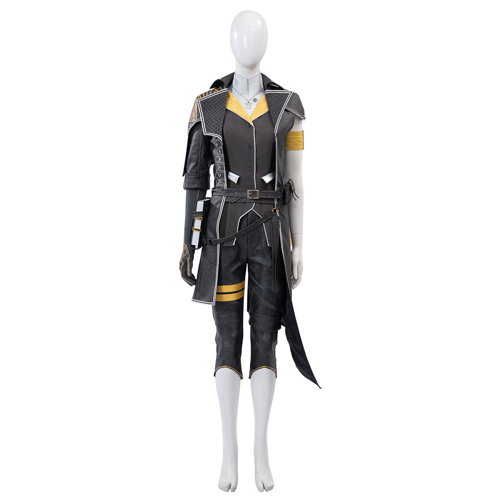 Clair Obscur: Expedition 33 Costume Lune Cosplay Black Suit For Adult Female Halloween Suit