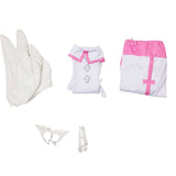2.5 Dimensional Seduction Ririsa Amano White Sexy Lingerie Cosplay Costume Outfits