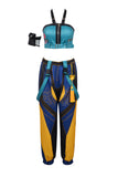 KPop Demon Hunters Costume Zoey Cosplay Blue Outfit  For Adult Female Halloween Carnival Suit