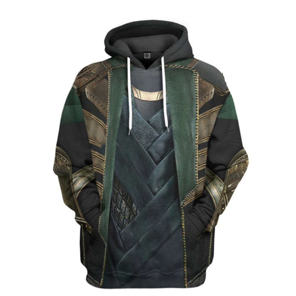 Loki Cosplay Hoodie 3D Printed Adult Sweatshirt Casual Pullover