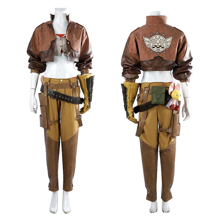 Monster Hunter Costume Wilds Gemma Cosplay Brown Outfit  For Adult Female Halloween Carnival Suit
