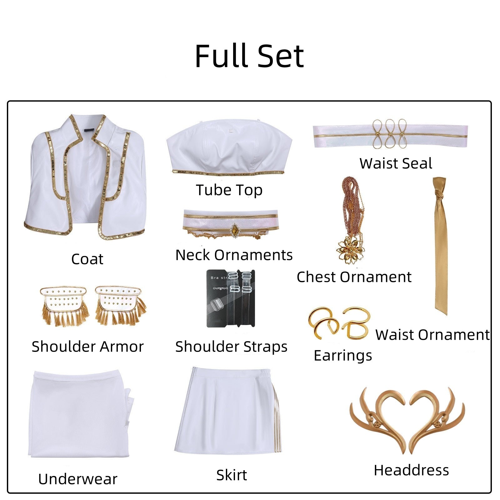 Kpop Demon Hunters Costume Mira Cosplay What It Sounds Like White Holographic Outfit For Adult Female Halloween Carnival Suit
