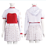 Zombies 4: Dawn of the Vampires Costume Addison Cosplay White Dress For Adult Female Halloween Carnival Suit