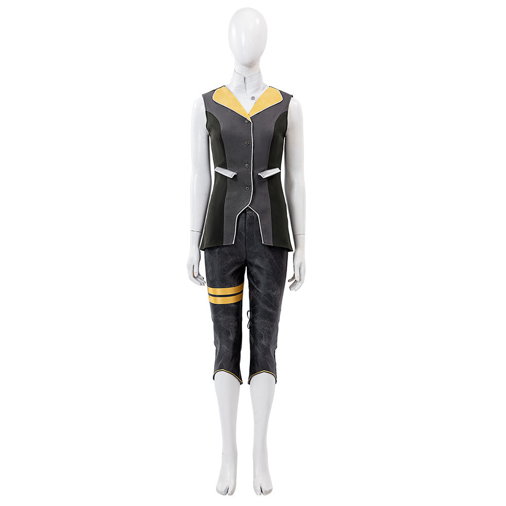 Clair Obscur: Expedition 33 Costume Lune Cosplay Black Suit For Adult Female Halloween Suit