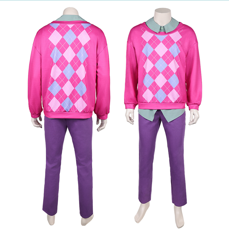 Kpop Demon Hunters Costume Baby Cosplay Pink Outfit For Adult Man Halloween Carnival Suit