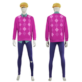Kpop Demon Hunters Costume Baby Saja Cosplay Pink Outfit For Adult Man Halloween Carnival Suit