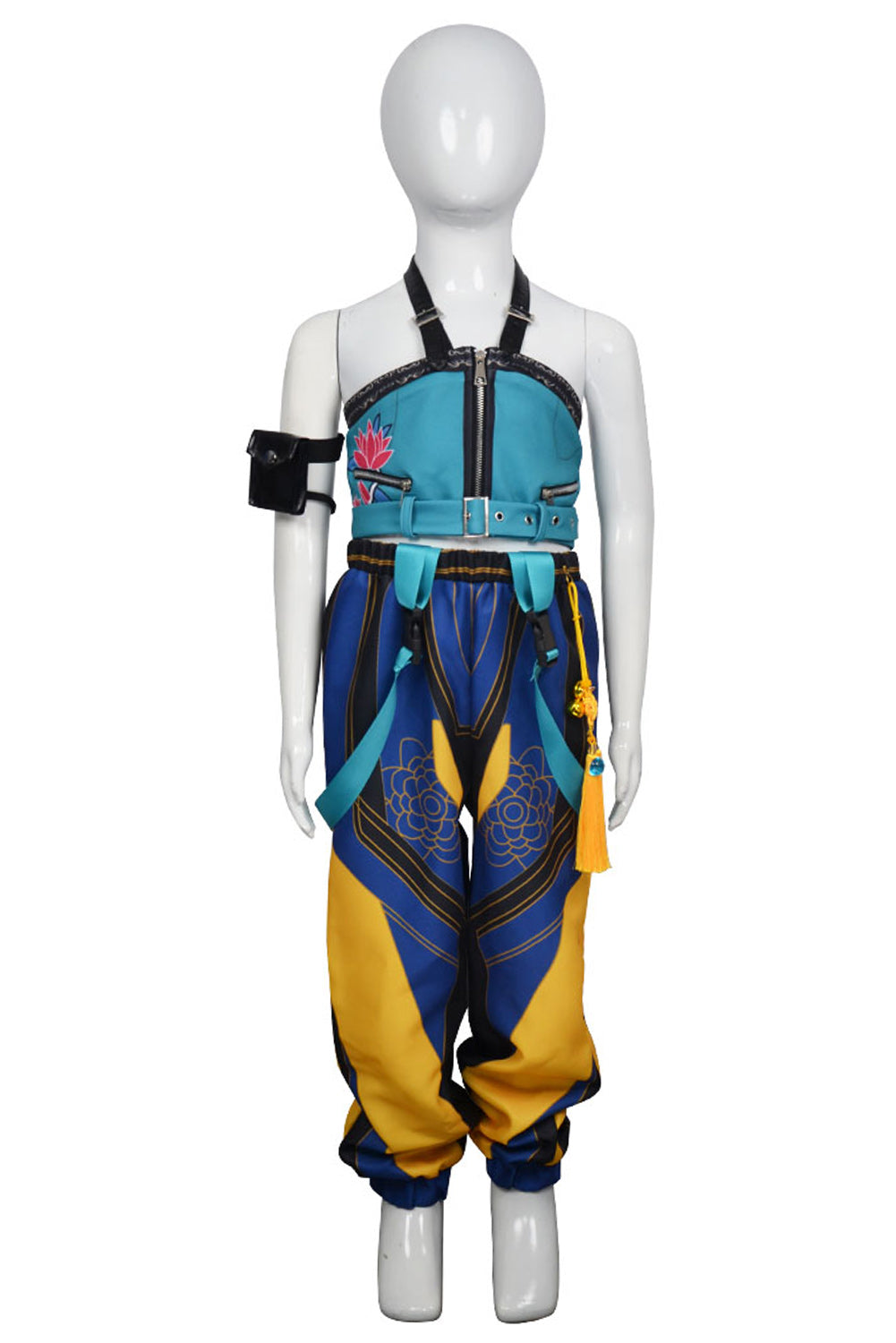 Kpop Demon Hunters Costume Kids Zoey Cosplay Blue Suit For Children Female Halloween Carnival Suit