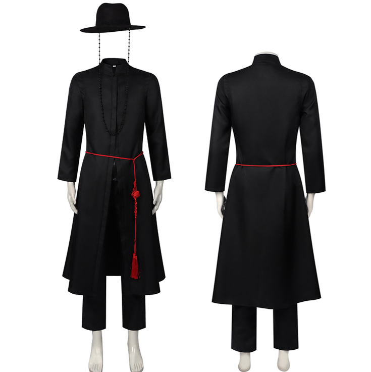 Kpop Demon Hunters Costume Saja Cosplay Black Outfit For Adult Man Halloween Carnival Suit