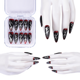 Kpop Demon Hunters Rumi Cosplay Black Nail Art Halloween Carnival Party Props Accessories