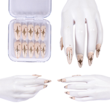 Kpop Demon Hunters Rumi Cosplay Golden Nail Art Halloween Carnival Party Props Accessories