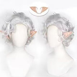 Baldur's Gate 3 Astarion Cosplay Wig Heat Resistant Synthetic Hair Carnival Halloween Party Props