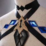 Genshin Impact Costume Skirk Cosplay Blue Dress For Adult Female Halloween Carnival Suit