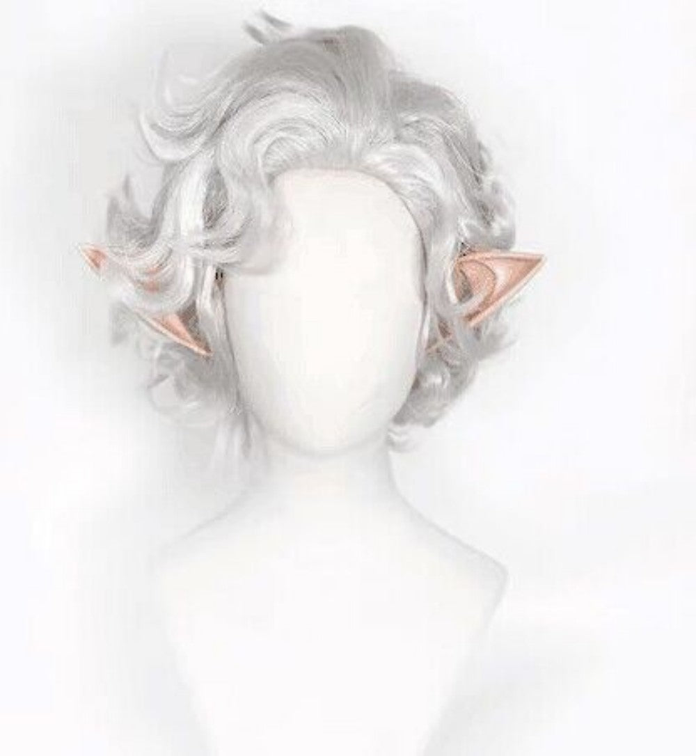 Baldur's Gate 3 Astarion Cosplay Wig Heat Resistant Synthetic Hair Carnival Halloween Party Props