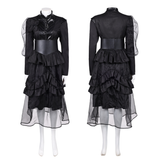 The Sandman Costume Lucienne Cosplay Black Dress For Adult Female Halloween Carnival Suit