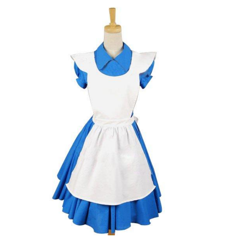 Alice In Wonderland Movie Blue Alice Dress Costume