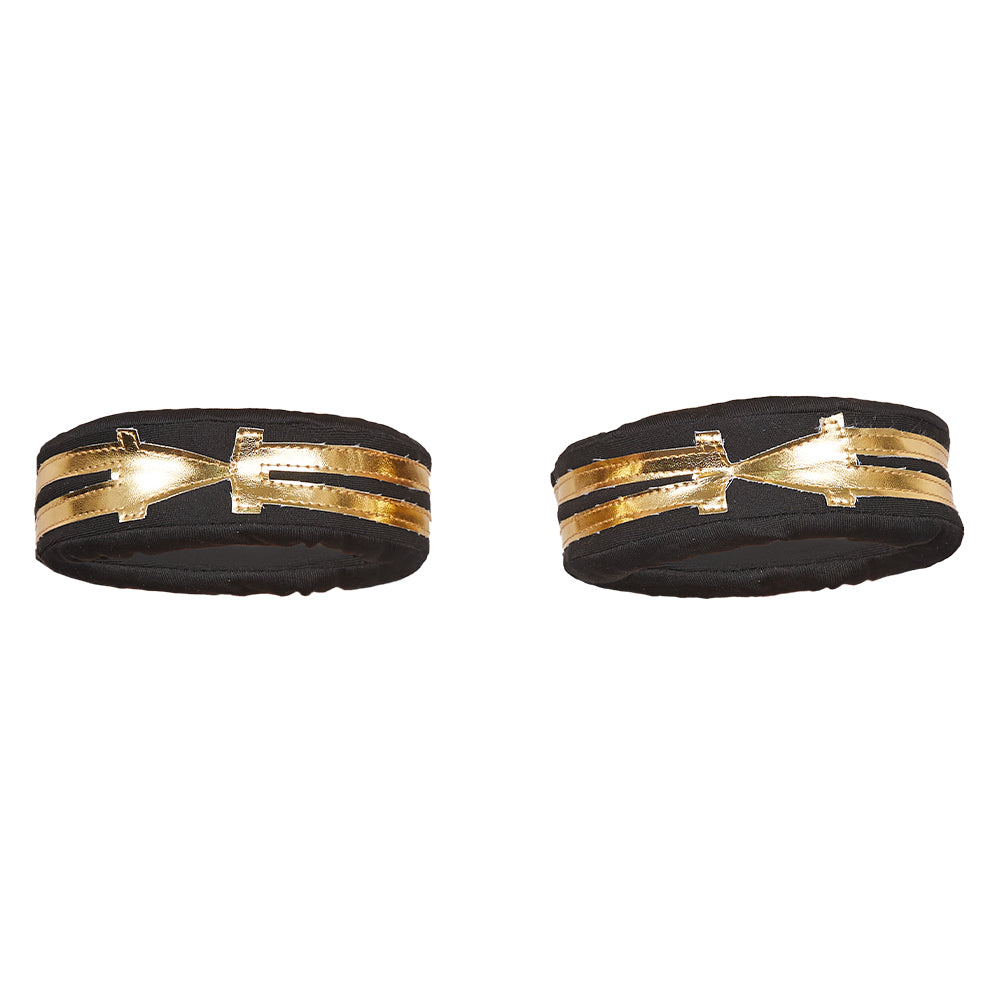 Arcane: League of Legends Season 2 (2024) Vi Cosplay Black Ankle Bracelet Halloween Carnival Costume Accessories