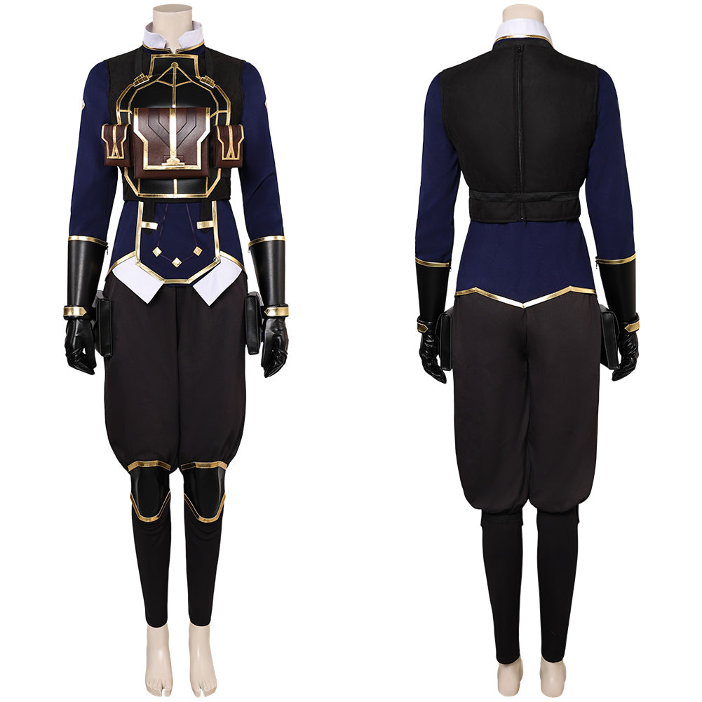 Arcane: League of Legends Season 2 Officer Enforcer Maddie Nolan Blue Uniform Cosplay Costume Outfits