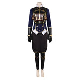 Arcane: League of Legends Season 2 Officer Enforcer Maddie Nolan Blue Uniform Cosplay Costume Outfits