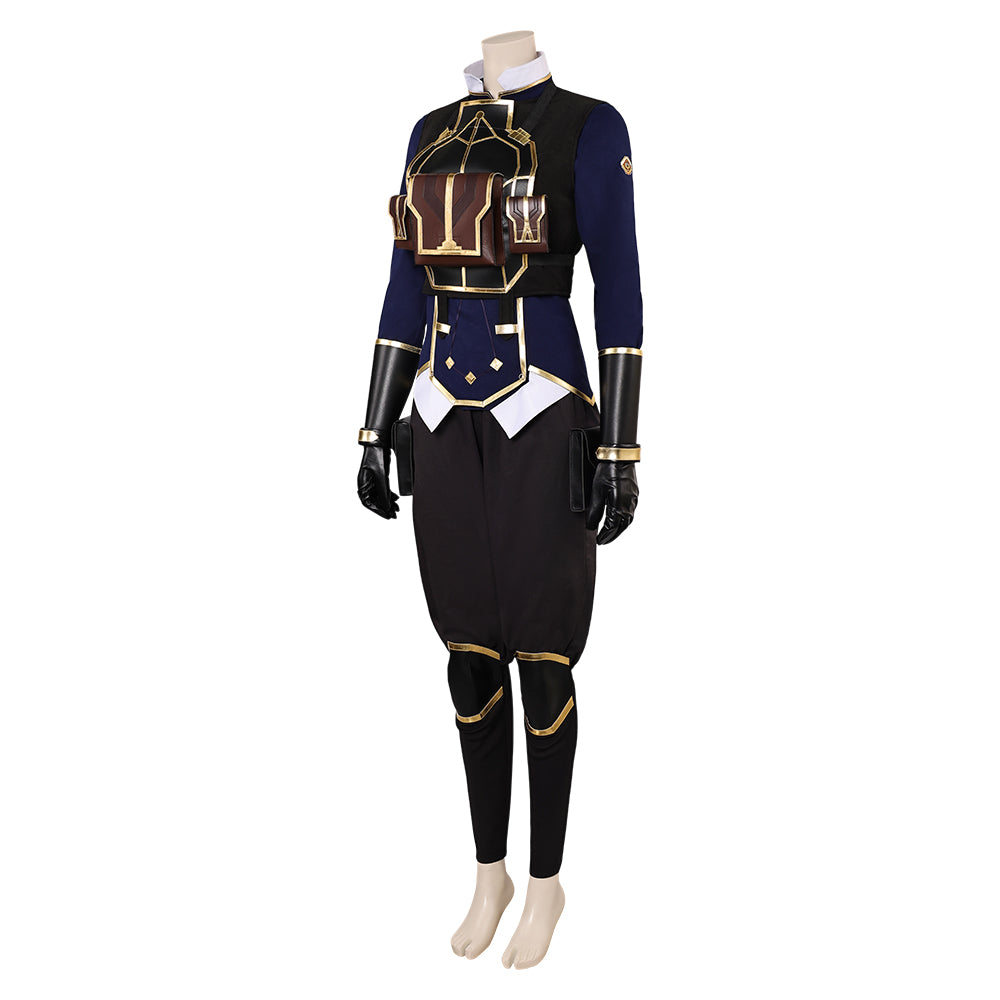 Arcane: League of Legends Season 2 Officer Enforcer Maddie Nolan Blue Uniform Cosplay Costume Outfits