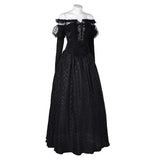 Beetlejuice 2024 Betelgeuse's Wife Delores Black Dress Cosplay Costume Outfits Halloween Carnival Suit