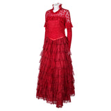 Beetlejuice Beetlejuice Lydia Deetz Red Dress Cosplay Costume Outfits Halloween Carnival Suit