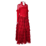 Beetlejuice Beetlejuice Lydia Deetz Red Dress Cosplay Costume Outfits Halloween Carnival Suit