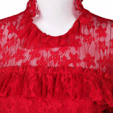 Beetlejuice Beetlejuice Lydia Deetz Red Dress Cosplay Costume Outfits Halloween Carnival Suit