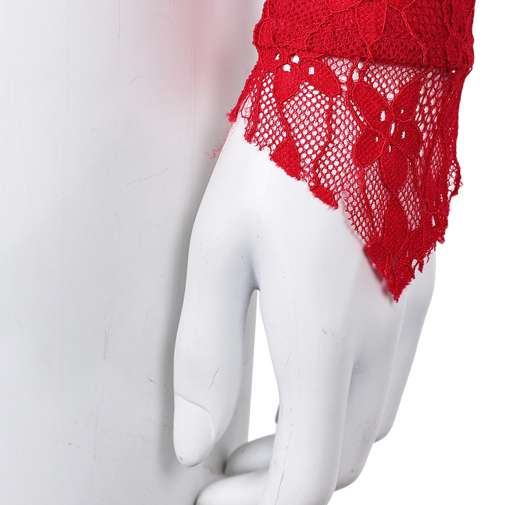 Beetlejuice Beetlejuice Lydia Deetz Red Dress Cosplay Costume Outfits Halloween Carnival Suit