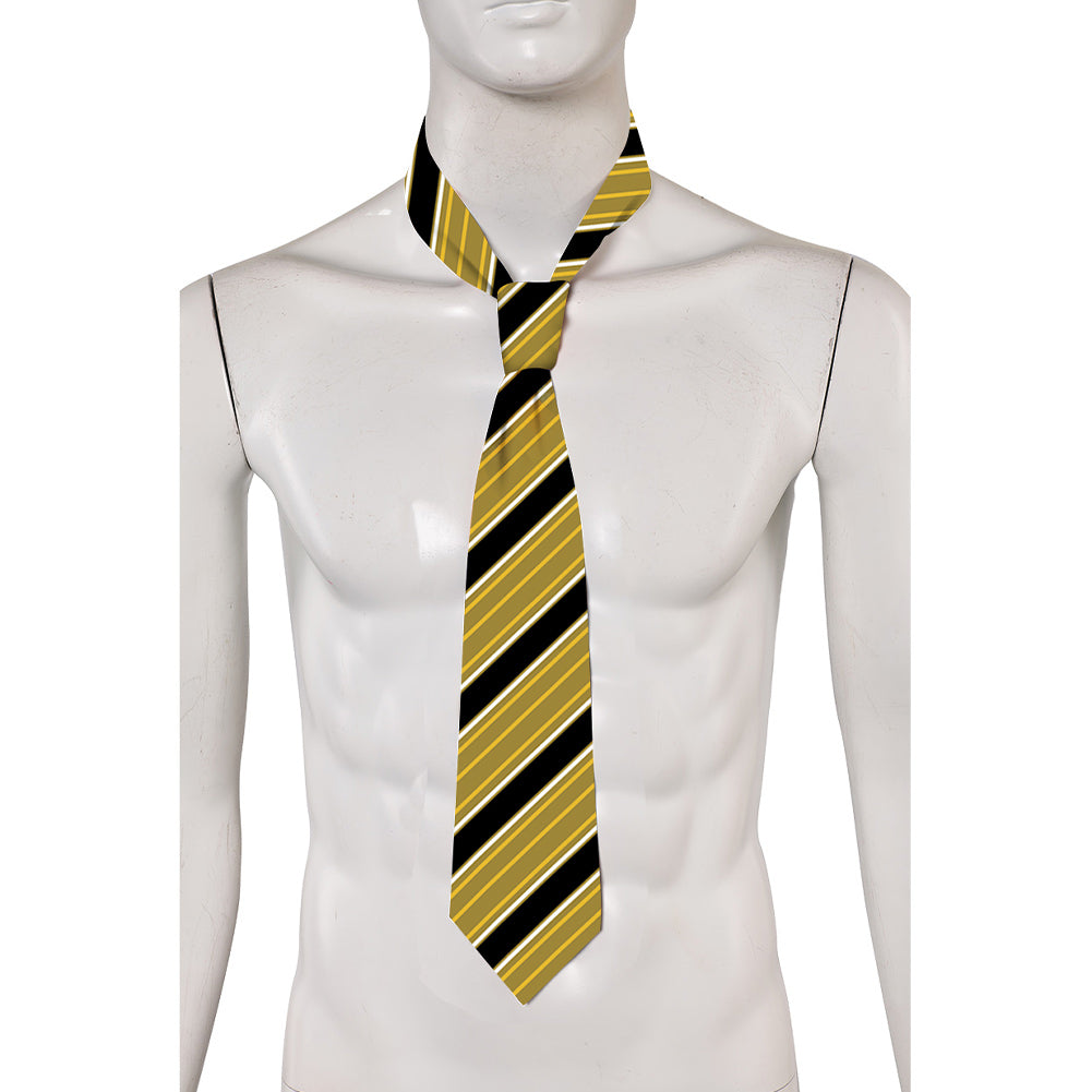 Beetlejuice Bob Yellow and Black Striped Tie Cosplay Accessories