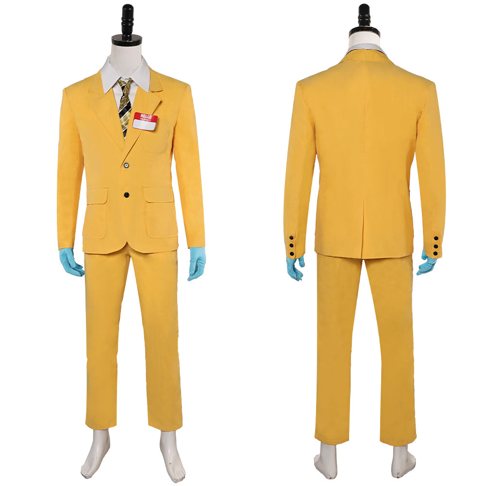 Beetlejuice Bob Yellow Suit Cosplay Costume Outfits Halloween Carnival Suit 