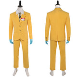 Beetlejuice Bob Yellow Suit Cosplay Costume Outfits Halloween Carnival Suit