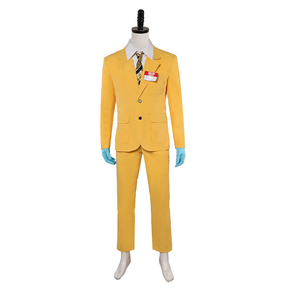 Beetlejuice Bob Yellow Suit Cosplay Costume Outfits Halloween Carnival Suit 