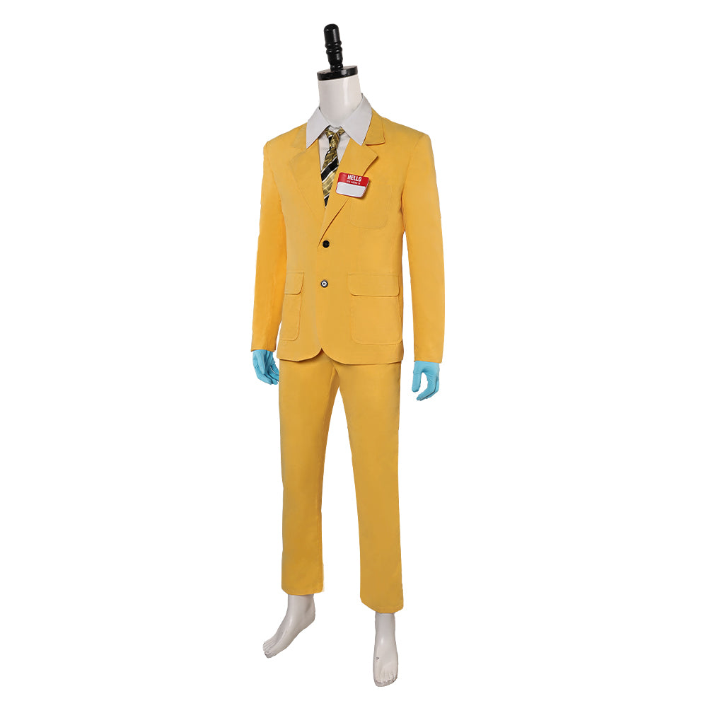 Beetlejuice Bob Yellow Suit Cosplay Costume Outfits Halloween Carnival Suit 
