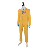 Beetlejuice Bob Yellow Suit Cosplay Costume Outfits Halloween Carnival Suit 