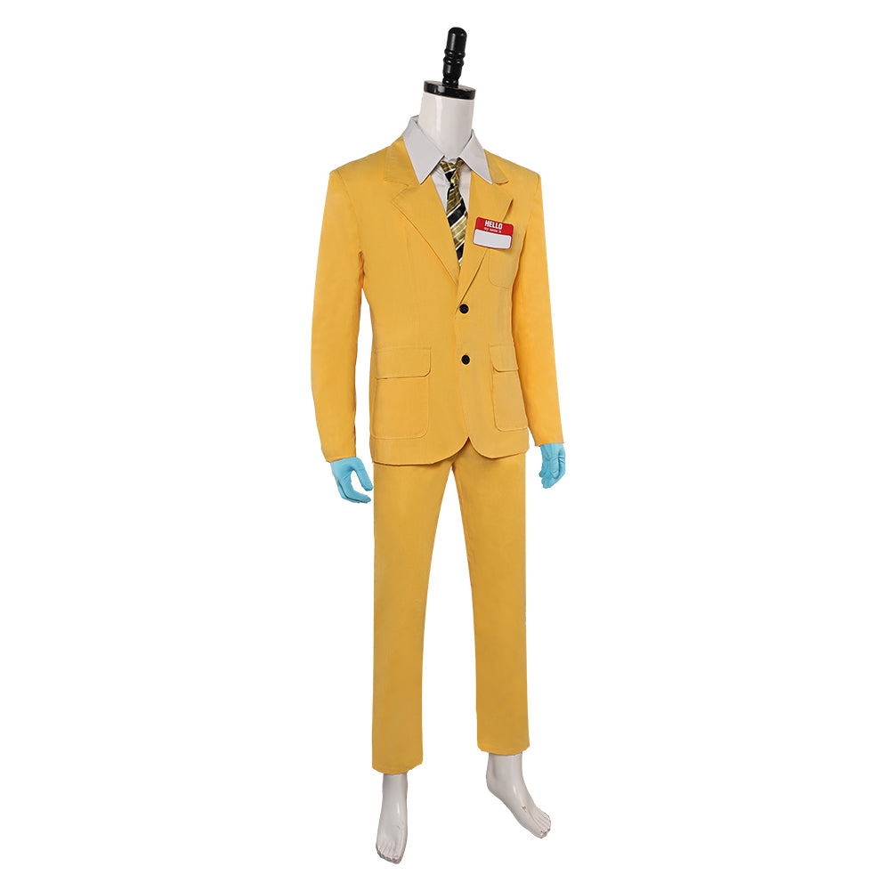 Beetlejuice Bob Yellow Suit Cosplay Costume Outfits Halloween Carnival Suit 