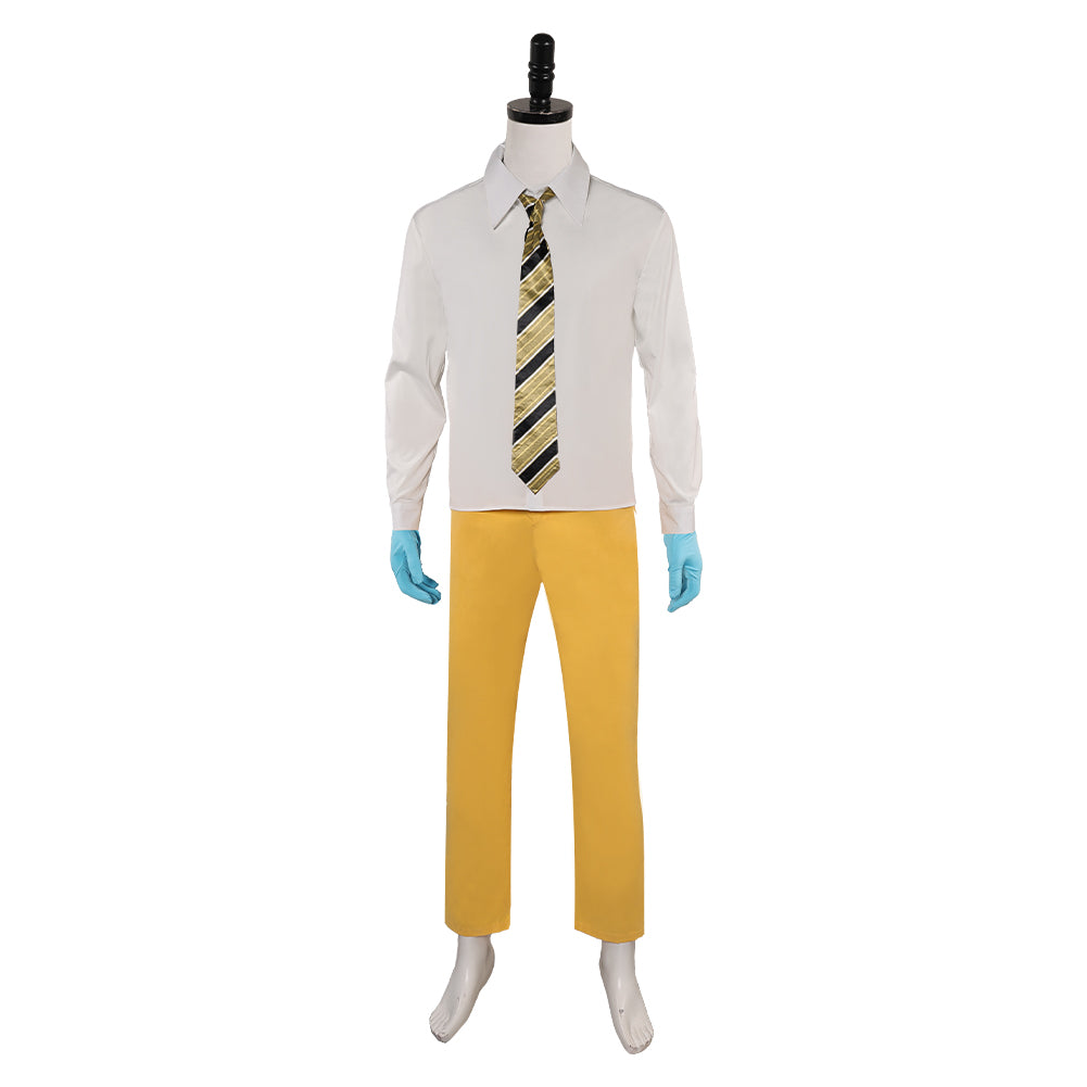 Beetlejuice Bob Yellow Suit Cosplay Costume Outfits Halloween Carnival Suit 