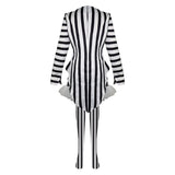 Beetlejuice Lydia Striped Suit Dress Cosplay Costume Outfits Halloween Carnival Suit