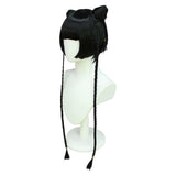 Black Butler Ran Mao Anime Character Cosplay Black Wig Heat Resistant Synthetic Hair Carnival Halloween Party Props