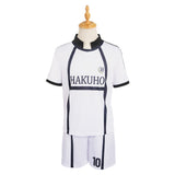 Blue Lock Reo Mikage White Team Uniform Cosplay Costume Outfits Halloween Carnival Suit