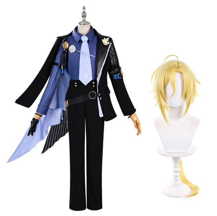 Zenless Zone Zero Hugo Cosplay Black Costume For Adult Man Halloween Carnival Suit