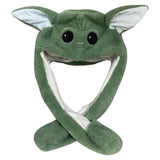 Baby Yoda Cosplay Plush Green Hat For Adult Unisex Halloween Carnival Cccessories
